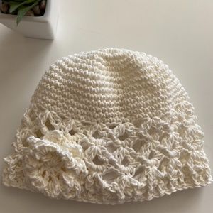 Beanie Hat with Flower